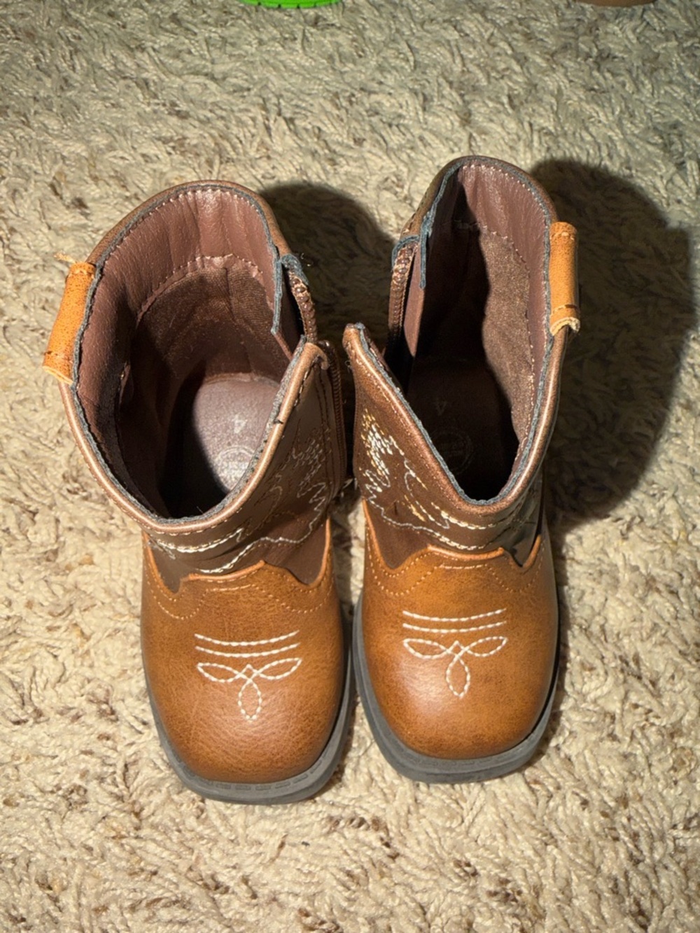 Zip Up Cowboy Boots